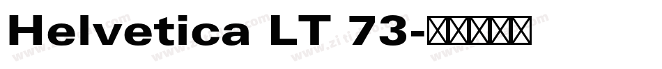 Helvetica LT 73字体转换